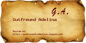 Gutfreund Adelina névjegykártya